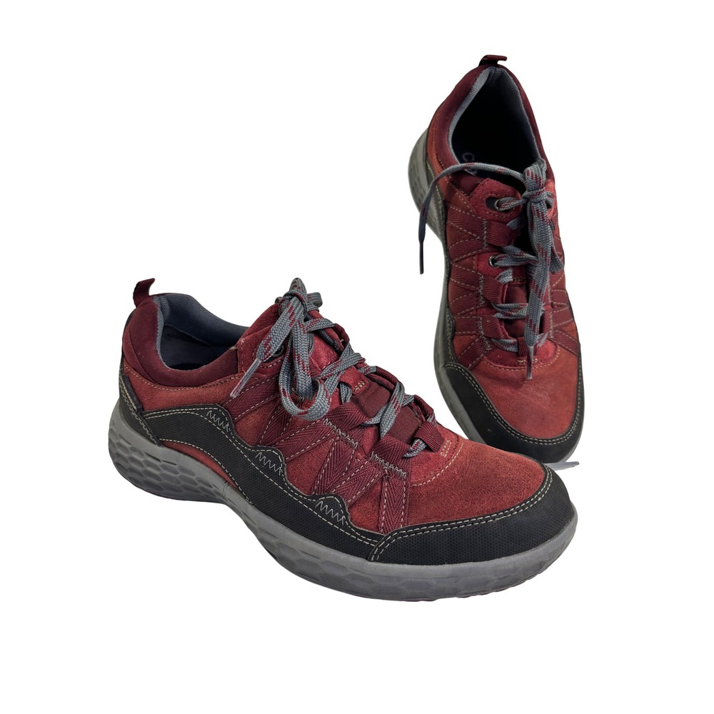 Cobb Hill by New Balance Womens 7.5 M Burgundy Leather Walking Shoes Comfortable
